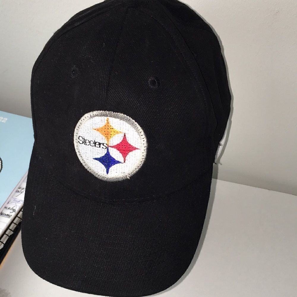 Pittsburgh Steelers football team nFL Black “light up logo” baseball cap hat